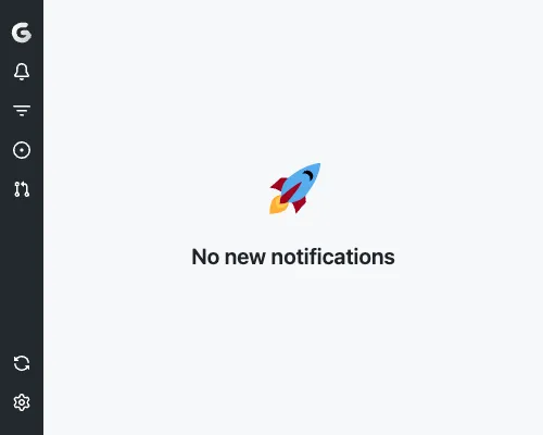 Screenshot when there are no notifications read